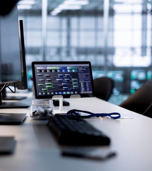 code running computer screens tablet empty data center 482257 123505